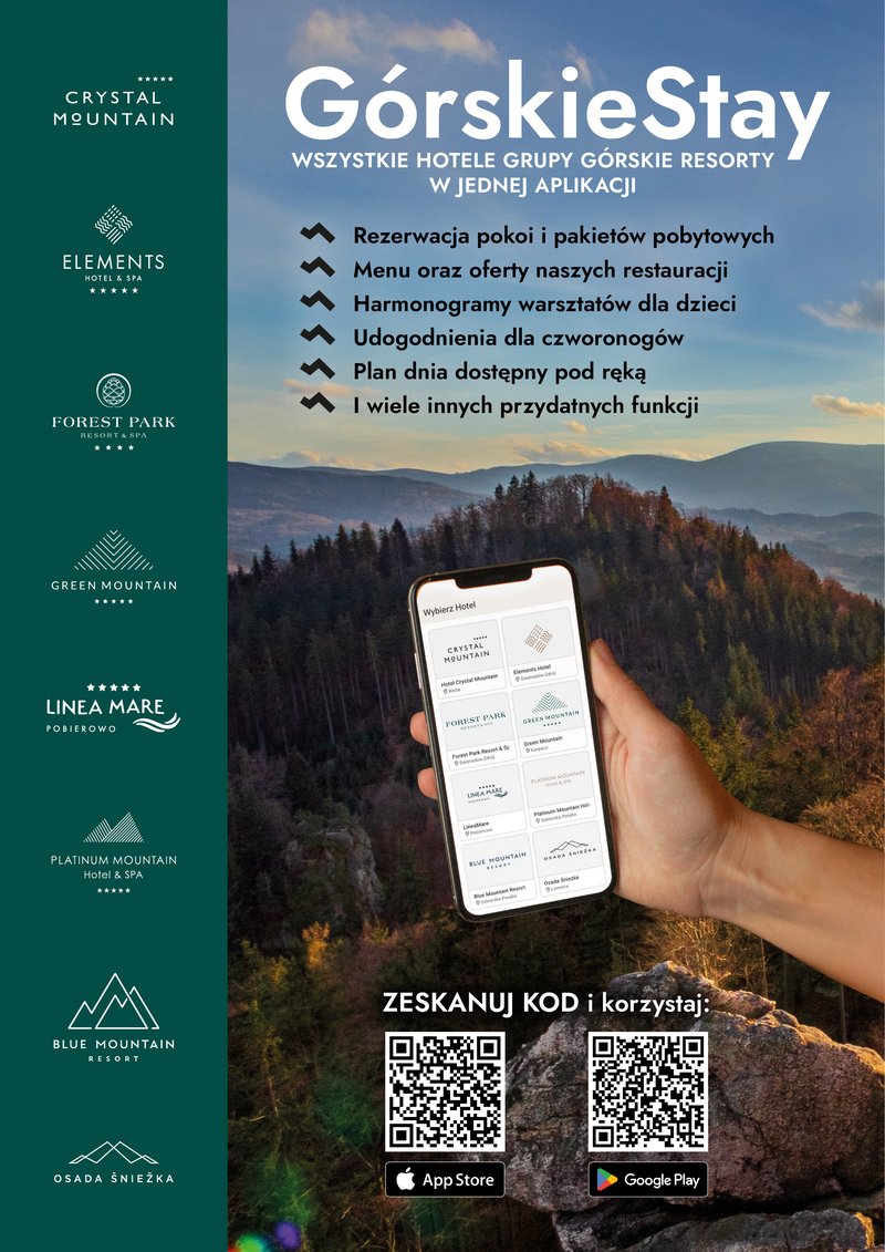 Aplikacja GórskieStay - wszystkie hotele grupy Górskie Resorty w jednej aplikacji